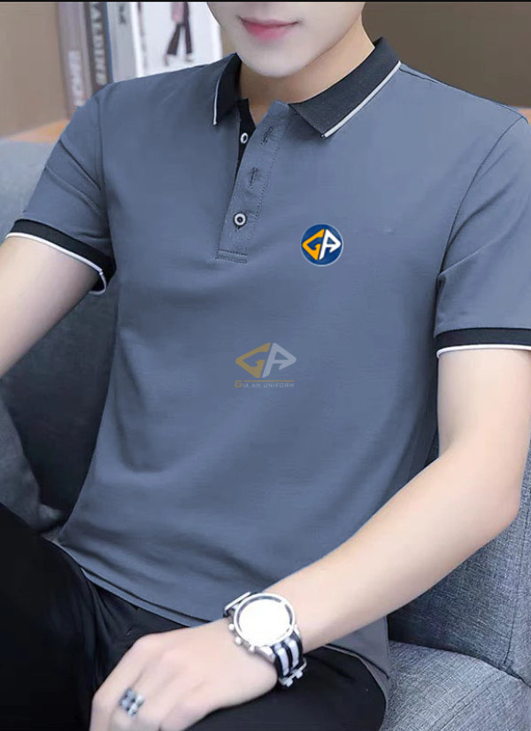 Đồng phục áo thun polo basic vải cá sấu phối viền cá tính GAP04